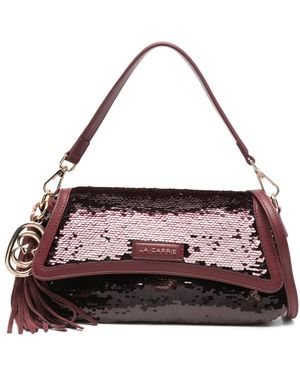 La Carrie Night Clutch Mit Quaste - Lila