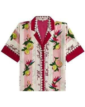 Kith Elena Ii Guava-Print Shirt - Pink