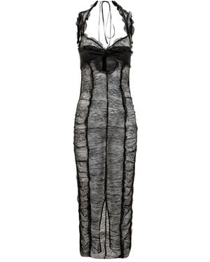 De La Vali Pampato Midikleid - Weiß