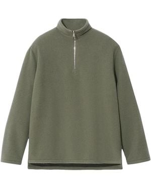 Rier Haut Zippé En Polaire - Vert