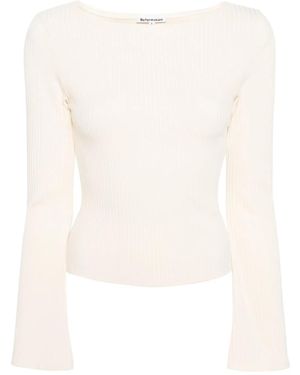 Reformation Miller Ribbed Top - White