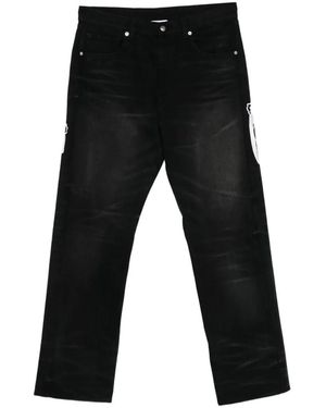 Warren Lotas Faded-Effect Jeans - Black