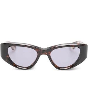 Jacques Marie Mage Lunettes De Soleil Seymour À Effet Écaille De Tortue - Gris