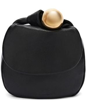 Jil Sander レザー ミニバッグ - ブラック