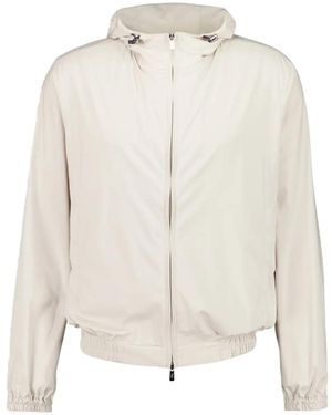 Fedeli Hooded Zipped Jacket - White