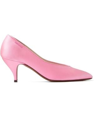 Versace Tina Satin Court Shoes 65 Mm - Pink