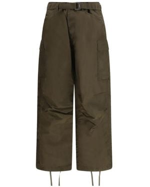 Sacai Twill Cargo Trousers - Green
