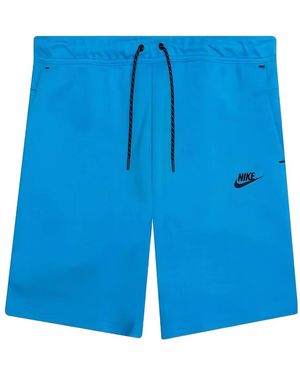 Nike Logo-Print Shorts - Blue