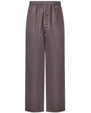 MM6 by Maison Margiela Pantalon Droit À Taille Élastiquée - Purple