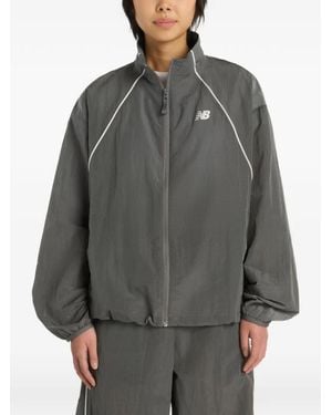 New Balance Sport Legacy Piping-Detail Jacket - Grey