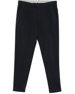 PT Torino Pleated Tapered Trousers - Black