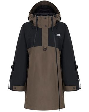 The North Face Panelled-Design Hooded Cape Coat - Black