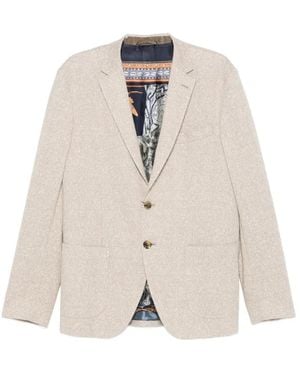 Etro チェック ジャケット - ホワイト