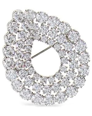 Swarovski Broche Matrix À Ornements - Metallic