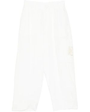 Undercover Logo-Patch Trousers - White