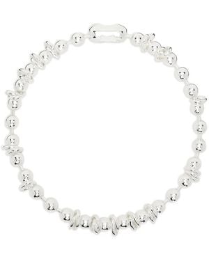 Martine Ali Beads-Embellishment Necklace - White