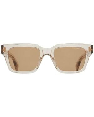 Cutler and Gross Square-Frame Sunglasses - Natural
