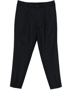 Dell'Oglio Pleat-Detail Tailored Pants - Black