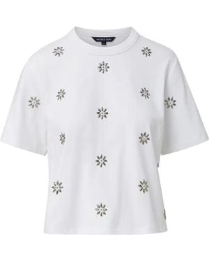 Veronica Beard Sebastian Embellished T-Shirt - White