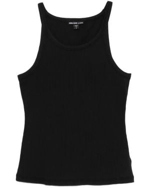 James Perse Trägershirt mit U-Ausschnitt - Schwarz