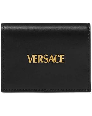 Versace Tag Portemonnaie - Schwarz