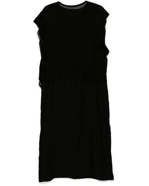 Y's Yohji Yamamoto Layered Tulle Dress - Black