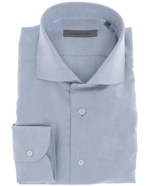 Corneliani Camisa Con Cuello Francés - Azul