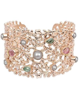 Atelier Mon 14K Candy Cabana Cuff Bracelet - Natural