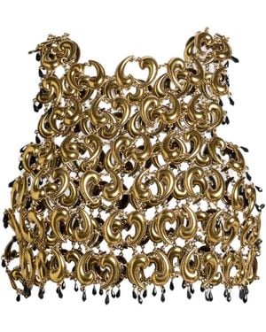 Etro Paisley Chain Crop Top - Natural