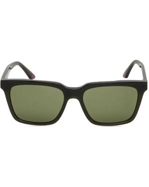 Emporio Armani Rectangle-Frame Sunglasses - Green