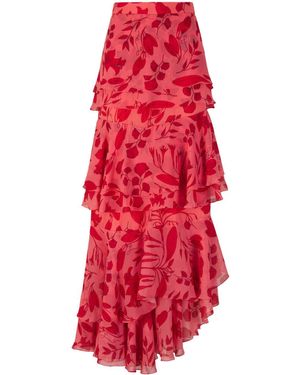 ANDRES OTALORA Isana Maxi Skirt - Red