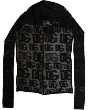 Dolce & Gabbana Foulard À Motif Monogrammé Dg - Noir