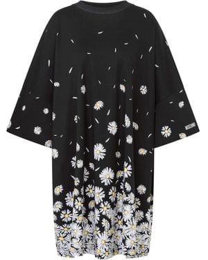 Moschino Floral-Print Mini Dress - Black