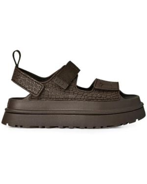UGG Goldenglow Embossed Sandals - Brown