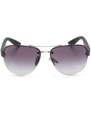 Prada Lunettes De Soleil À Monture Pilote - Violet