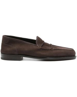 John Lobb Suède Loafers - Bruin