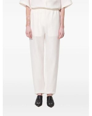 PANGAIA Elastic-Waist Trousers - White
