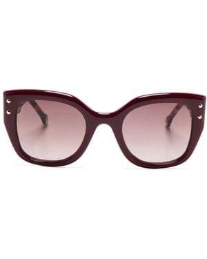 Carolina Herrera バタフライフレーム サングラス - ピンク