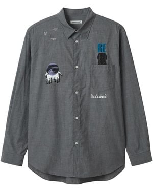Undercover Patch-Appliqué Pocket Shirt - Grey