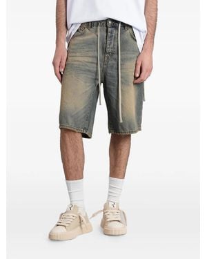 State of Order Faded Drawstring Shorts - Grey