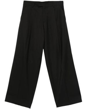 BE ABLE Pleat-Detail Trousers - Black