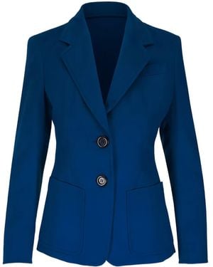 Akris Punto Buttoned Blazer - Blue