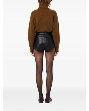 Nicholas Short En Cuir À Coupe Haute - Black