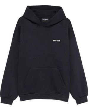WRSTBHVR Hooded Pouch Jumper - Blue