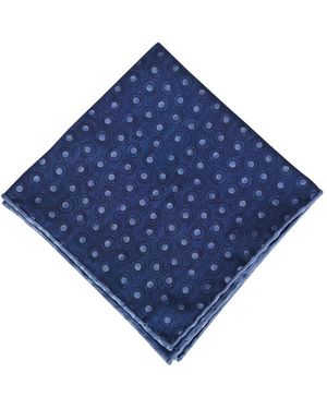 Brunello Cucinelli Polka Dot Pocket Square - Blue
