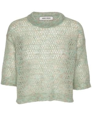 Henrik Vibskov Hug Open-Knit T-Shirt - Green