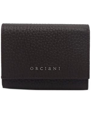 Orciani Grained-Leather Wallet - Black