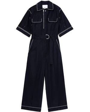 3.1 Phillip Lim Embroidered Jumpsuit - Blue