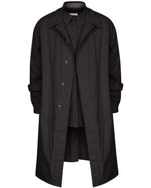 Maison Margiela Layered Trench Coat - Black