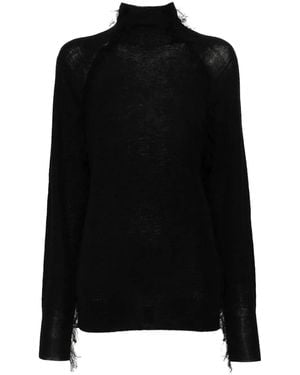 Christian Wijnants Kivu Frayed-Detail Jumper - Black